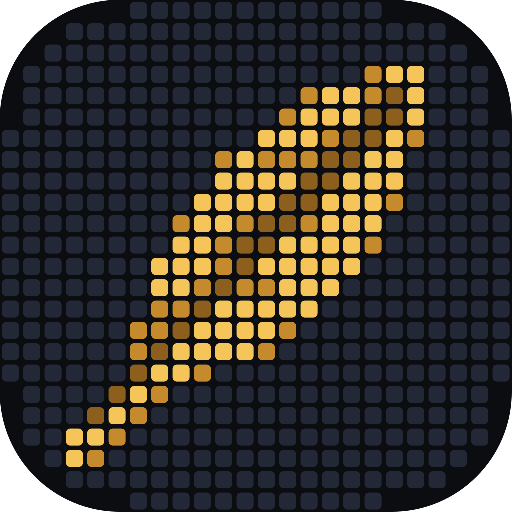 Amber mosaic feather logo for physical-instruments.js